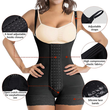 Postpartum body shaping and tummy control four-breasted body shaping garment